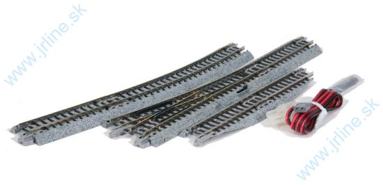 Obrázok pre 73/K20-221 Výhybka PRAVÁ * R481/15° + vyrovnávacia koľaj