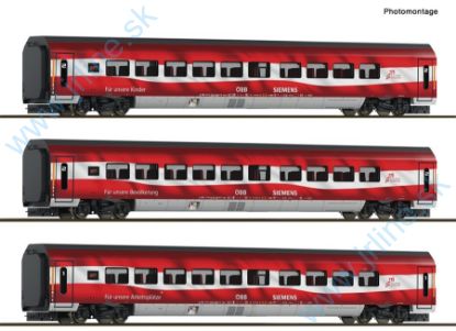 Obrázok pre 666/6280097 3-diel VagonSET*RailJet 175rok