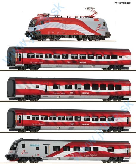 Obrázok pre 656/6290096 5-diel*RailJet ÖBB 175r*DCCzvu