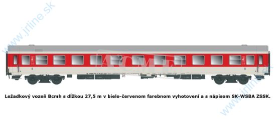Obrázok pre 628/52390 Bcmh 27,5m*SK-WSBA(ZSSK)V-VIep